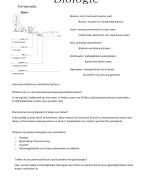 Samenvatting biologie 4de jaar trim 1