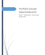 bijeenkomst 7 portfolio sociale zekerheidsrecht behaald punt 8 