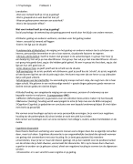 Samenvatting van alle problemen van het vak Psychologie