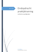 Eindopdracht juridische vaardigheden (cijfer: 7,2)