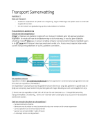 Transport Samenvatting Deel 1