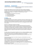Samenvatting Conflictmanagement Blok B   Handboek Mediation