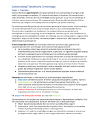 Samenvatting Theoretische Criminologie