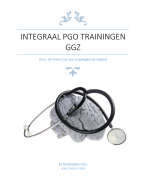 Samenvatting Integraal PGO periode 2 GGZ