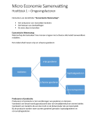 Micro Economie Samenvatting