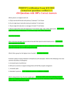 PMHNP Certification Exam KM 2023(Actual test questions verified A+)