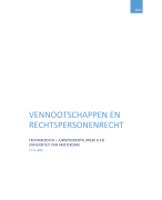 Samenvatting: SV (deel 2) Mastervak Vennootschaps- en rechtspersonenrecht 2014/2015