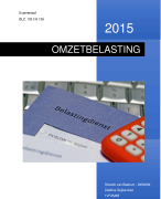 Omzetbelasting samenvatting EXAMEN