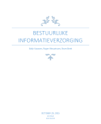 Samenvatting Bestuurlijke Informatieverzorging