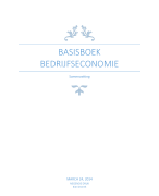 Samenvatting Basisboek bedrijfseconomie