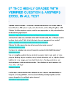 TNCC FINAL SPO2 94% ON HIGH FLOW O2 via NRB MASK VERIFIED  QUESTION &ANSWERS WITH GUARANTEED PASS (2024