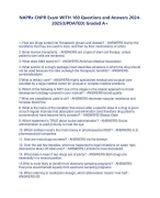 NAPRx CNPR Exam WITH 160 Questions and Answers 2024- 2025(UPDATED) Graded A+