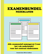 Examenbundel Nederlands (ALLE examenstof samengevat!)