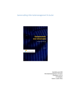 Samenvatting informatiemanagement, B-cluster, hoofdstuk 1t/m6