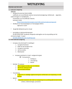 Wetgeving (econ. recht, ondernemingsrecht, faillissement) 