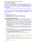 Samenvatting + notities - Fundamenten van het Recht
