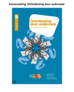Ontwikkeling door onderzoek, deel A