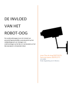 Onderzoeksrapportage; De Invloed van het robot oog 
