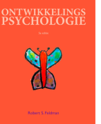 ontwikkelingspsychologie - Robert S Feldman hoofdstuk 1 , 5e editie ZIE BESCHRIJVING