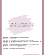Religie, zingeving, levensbeschouwing