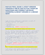 NUR 635 FINAL EXAM 2 LATEST VERSION  (VERSION A AND B) 2024 ACTUAL EXAM 350  QUESTIONS AND CORRECT DETAILED  ANSWERS|| ALREADY GRADED A+ || BRAND  NEW!!