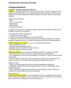 Lecture Notes Organizational Behaviour - Year II - International Hotelmangement