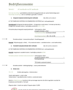 Bedrijfseconomie AC/DC/kostenplaatsmethode/ABc
