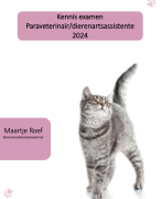 Kennisexamen Paraveterinair/dierenartsassistente 2024
