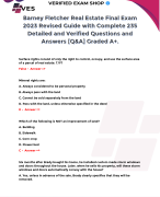 BARNEY FLETCHER POST LICENSE REVISED GUIDE WITH COMPLETE REVIEWED QUESTIONS AND CORRECT ANSWERS 2024. GRADED A+. [Q&A]
