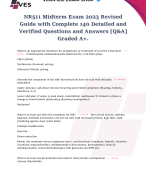 NR511 Midterm Exam 2023 Revised Guide with Complete 140 Detailed and Verified Questions and Answers [Q&A] Graded A+.