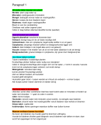 Biologie H5 planten Paragraaf 1,2,3 havo/vwo1