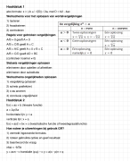 Wiskunde B klas 4 samenatting van alles