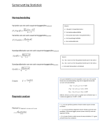 Samenvatting Beschrijvende & Inferentïele Statistiek