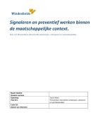 EVL 3.2 Preventieve interventie ontwerpen, uitvoeren en verantwoorden. 