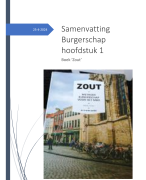 Samenvatting burgerschap 'Zout' hoofdstuk 1