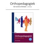 samenvatting van orthopedagogiek