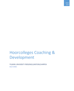 Hoorcollege Aantekeningen Samenvatting Coaching & Ontwikkeling