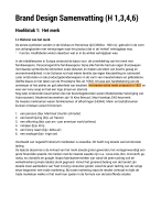 Brand Design en The Design Of Everyday Things (Samenvatting Design for Behaviour) CMD 