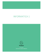Samenvatting informatica I