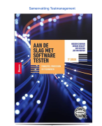 Samenvatting voor Testmanagement examen