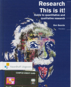 Samenvatting Research: this is it!