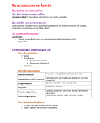 Celstructuur en functie