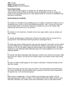 Samenvatting | Boek: Tschick | Duits