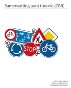 Samenvatting auto theorie 2026 - Rijbewijs B