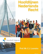 Hoofdlijnen Nederlands Recht - hfd 1, 8, 9, 10 en 12