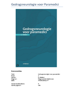 Gedragsneurologie voor paramedici - JJ Bakker