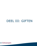 Familiaal vermogensrecht: Giften