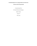Sociolinguistics essay- Communicating power 