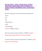 NR 224 QUIZ 1 REAL EXAM 2024 LATEST UPDATED QUESTIONS AND CORRECTLY HIGHLIGHTED ANSWERS 100% GUANTEED PASS.