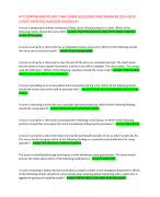 ATI COMPREHENSIVE EXIT FINAL EXAM QUESTIONS AND ANSWERS 2024-2024  LATEST UPDATES//ALREADY GRADED A+